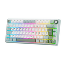 TECLADO ROYAL KLUDGE RK-R75 |ESPAÑOL| CABLEADO | MECANICO| SW-KSILVER |RGB |VERDE