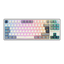 TECLADO ROYAL KLUDGE RK-R87PRO TKL |ESPAÑOL| CABLEADO |MECANICO| SW-CREAMY|RGB GRIS-BLANCO