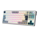 TECLADO ROYAL KLUDGE RK-R87PRO TKL |ESPAÑOL| CABLEADO |MECANICO| SW-CREAMY|RGB GRIS-BLANCO