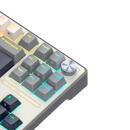 TECLADO ROYAL KLUDGE RK-R87PRO TKL |ESPAÑOL| CABLEADO |MECANICO| SW-CREAMY|RGB GRIS-BLANCO