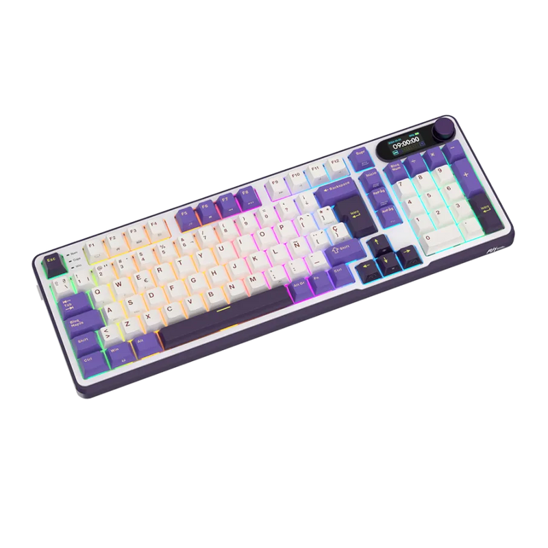 TECLADO ROYAL KLUDGE RK-S98 | ESPAÑOL | INALAMBRICO| SW-CHARTREUSE | RGB | BLACKBERRY | (6 MESES)