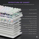 TECLADO ROYAL KUDGE RK X87 | ESPAÑOL | CABLEADO | MECANICO | SW-CREAMY | RGB | BLACK NIGHT