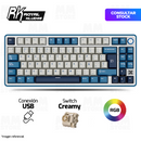 TECLADO ROYAL KUDGE RK X87 | ESPAÑOL | CABLEADO | MECANICO | SW-CREAMY | RGB | AZUL