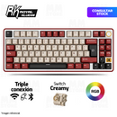 TECLADO ROYAL KUDGE RK X87 | ESPAÑOL | INALAMBRICO | MECANICO | SW-CREAMY| RGB | ROJO