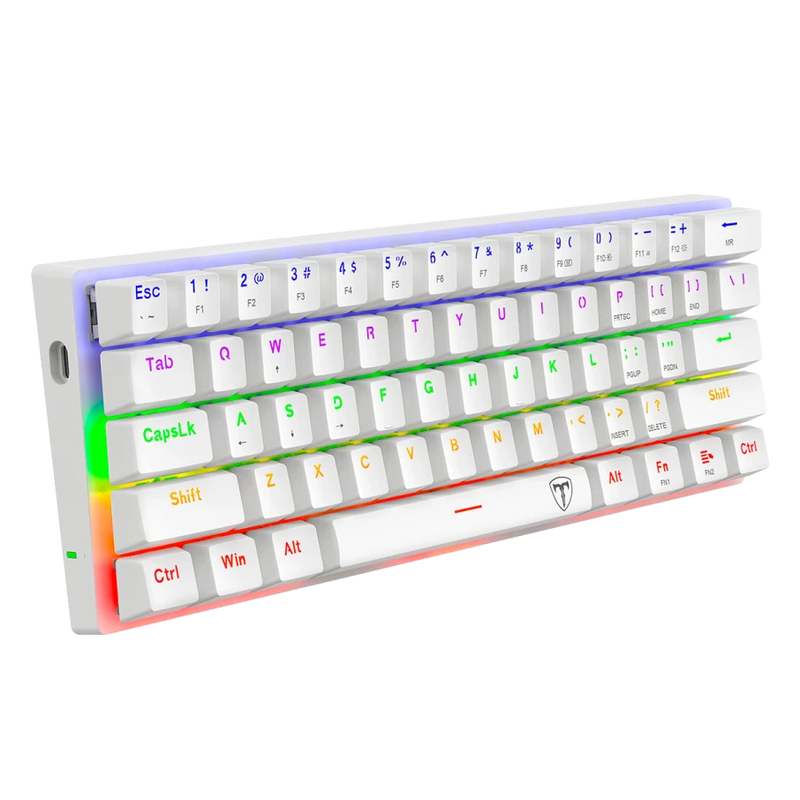 TECLADO T-DAGGER ARENA LITE | ESPAÑOL | MECANICO | SW-RED | RAINBOW | BLANCO