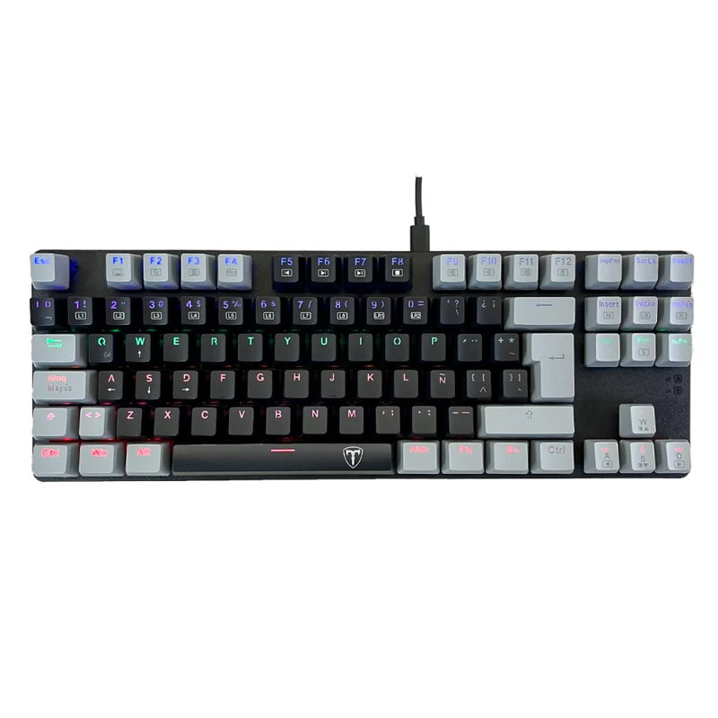 TECLADO T-DAGGER BORA LITE | ESPAÑOL | MECANICO | SW-RED | RAINBOW | NEGRO - GRIS