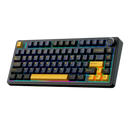 TECLADO AULA F75 | INGLES | CABLEADO| MECANICO | SW-PINK | RAINBOW | NEGRO-AMARILLO
