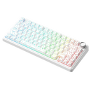 TECLADO AULA F75 | INGLES | INALAMBRICO| MECANICO | SW-VECTOR | RGB | WHITE CONTOUR