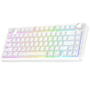 TECLADO AULA F75 | INGLES | INALAMBRICO| MECANICO | SW-VECTOR | RGB | WHITE CONTOUR