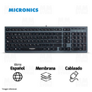 TECLADO MICRONICS MILANO(MAGNUS+) MIC K7045 | MEMBRANA | NEGRO-GRIS