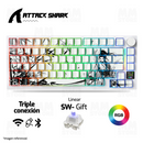 PRE-VENTA | TECLADO ATTACK SHARK X820 ULTRA | INGLES | INALAMBRICO | SW-GIFT | RGB | BLACK WARRIOR