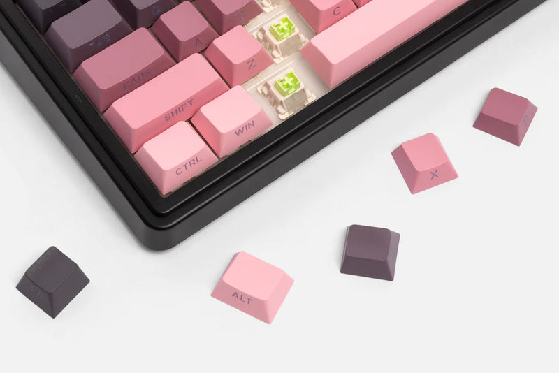 TECLADO AULA F75 | INALAMBRICO |  MECANICO | SW-GREEN | RGB | NEGRO - ROSADO DEGRADADO