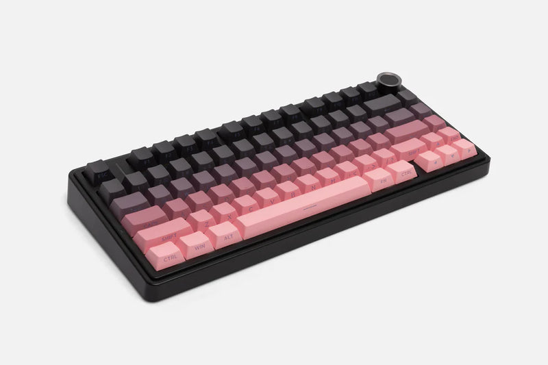 TECLADO AULA F75 | INALAMBRICO |  MECANICO | SW-GREEN | RGB | NEGRO - ROSADO DEGRADADO