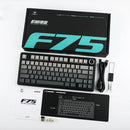TECLADO AULA F75 | INALAMBRICO |  MECANICO | SW-GREEN | RGB | NEGRO - GRIS DEGRADADO