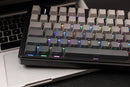 TECLADO AULA F75 | INALAMBRICO |  MECANICO | SW-GREEN | RGB | NEGRO - GRIS DEGRADADO