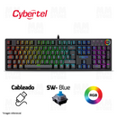 TECLADO CYBERTEL STRIKER K1000 | ESPAÑOL | MECANICO | SW-BLUE | RGB | NEGRO