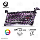 TECLADO GRAVASTAR MERCURY V75 PRO HE | CABLEADO | MAGNETICO | SW HALL EFFECT | RGB | IRON PURPLE