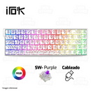 TECLADO MAGNÉTICO 8K IROK MERCURY 68 | CAROTMAS MER68 | SW-PURPLE | RGB | CABLEADO | BLANCO