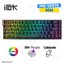 PRE-VENTA | TECLADO MAGNÉTICO 8K IROK MERCURY 68 | INGLES | CAROTMAS MER68 | SW-PURPLE | RGB | CABLEADO | NEGRO