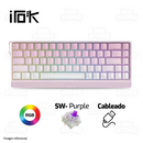 TECLADO MAGNÉTICO 8K IROK MERCURY 68 | CAROTMAS MER68 | SW-PURPLE | RGB | CABLEADO | ROSADO DEGRADADO