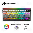 PRE-VENTA | TECLADO MAGNETICO ATTACK SHARK R85 HE | INGLES | CABLEADO | RGB | NEGRO DEGRADADO