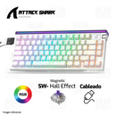 TECLADO MAGNETICO ATTACK SHARK R85 HE | INGLES | CABLEADO | RGB | WHITE CONTOURS