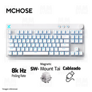 TECLADO MCHOSE MIX 87 | CABLEADO | MAGNETICO | SW LIGHTNING | RGB | BLANCO