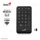 TECLADO NUMERICO GENIUS NUMPAD 1000 COPILOT CHOCOLATE | INALAMBRICO | MEMBRANA | NEGRO