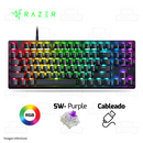 TECLADO RAZER HUNTSMAN V3 X TENKEYLESS | ESPAÑOL | OPTOMECANICO | SW-PURPLE | RGB | NEGRO