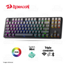 TECLADO REDRAGON STAR BLADE K707 | INGLES | INALAMBRICO | SW-MINT | RGB | DEGRADED