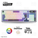 TECLADO ROYAL KLUDGE RK-S98 | ESPAÑOL | INALAMBRICO| SW-CHARTREUSE | RGB | BLACKBERRY