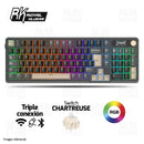 TECLADO ROYAL KLUDGE RK-S98 | ESPAÑOL | INALAMBRICO| SW-CHARTREUSE | RGB | PHANTOM