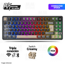 TECLADO ROYAL KUDGE RK X87 | ESPAÑOL | INALAMBRICO| MECANICO | SW-CREAMY | RGB | PHANTOM