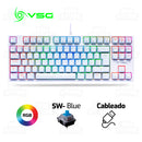 TECLADO VSG ALNITAK | ESPAÑOL | MECANICO | SW-BLUE | RGB | BLANCO