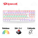 TECLADO REDRAGON KUMARA K552 | ESP | MECANICO | SW-RED | RAINBOW | BLANCO