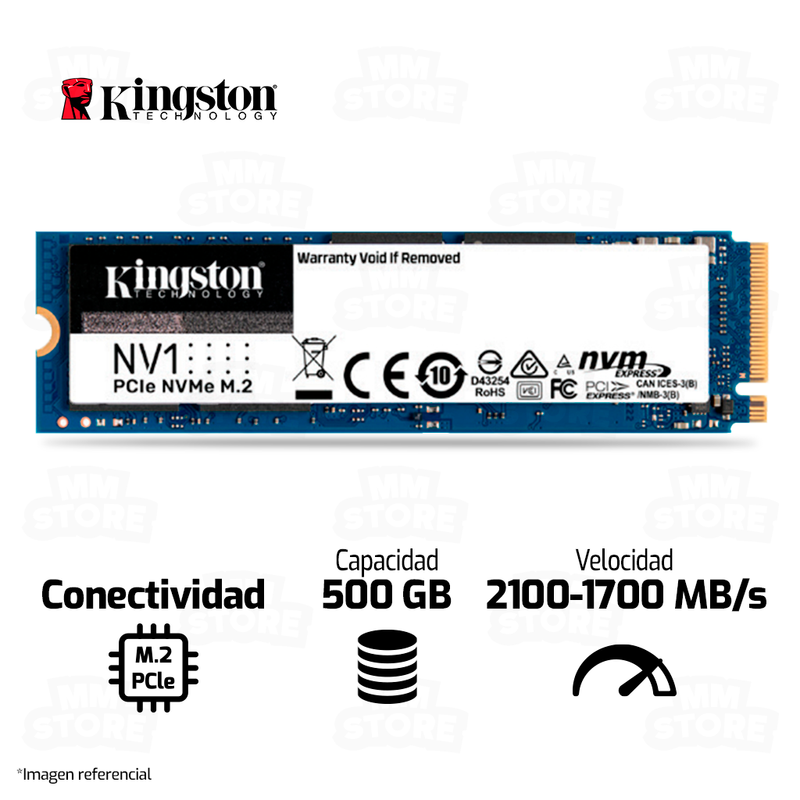 UNIDAD DE ESTADO SOLIDO SSD NVME PCIE KINGSTON NV1 500GB