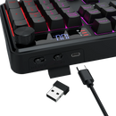 TECLADO REDRAGON VOLCANO K526 PRO | ESPAÑOL | INALAMBRICO | RGB | NEGRO