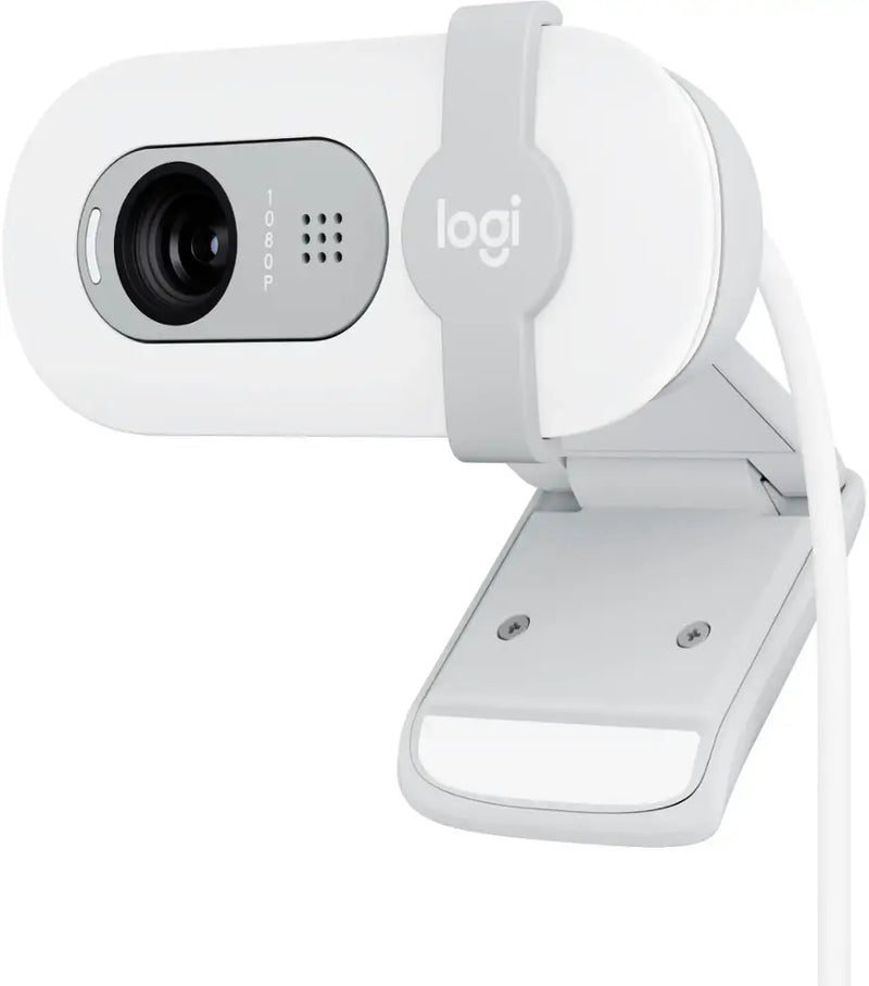 WEBCAM LOGITECH BRIO 100 | FULL HD | 1080p-30fps | BLANCO