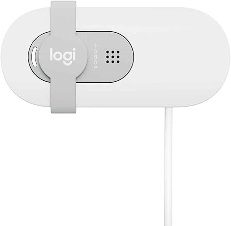 WEBCAM LOGITECH BRIO 100 | FULL HD | 1080p-30fps | BLANCO
