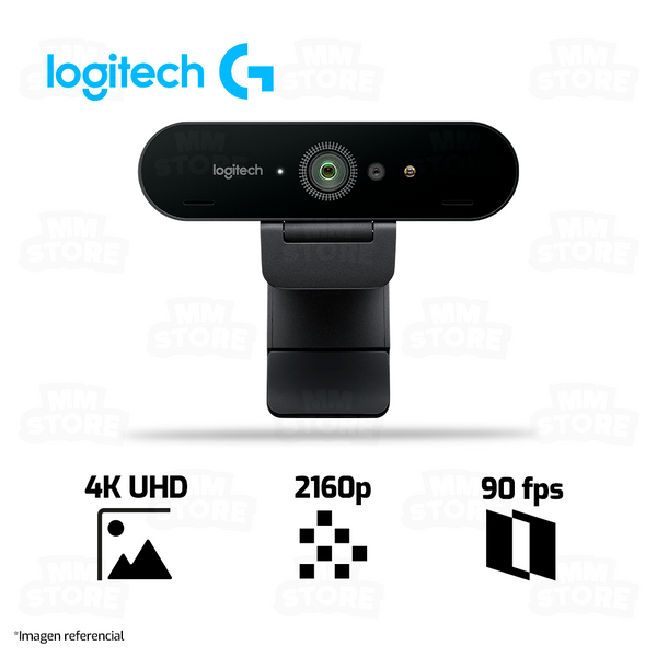 WEBCAM LOGITECH BRIO | 4K UHD | 2160p-30fps | 1080p-60fps