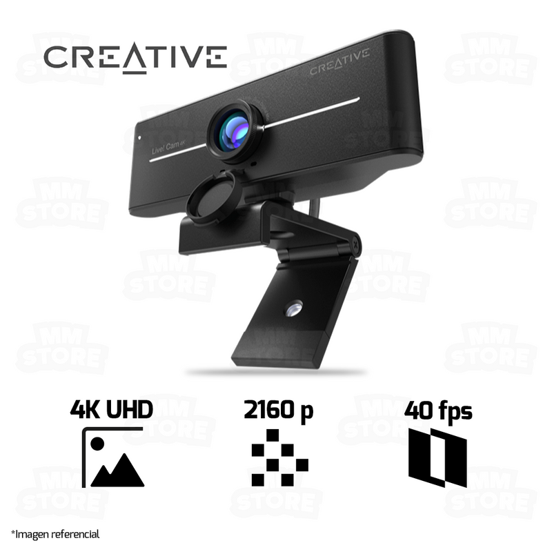 WEBCAM CREATIVE LIVE CAM SYNC 4K | UHD | 2160p-25fps | 1080p-40fps