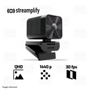 WEBCAM STREAMPLIFY CAM G-QHD-4M30 | QHD | 1440p-30fps