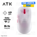 MOUSE ATK ZERO + | INALAMBRICO | 8,000 Hz | 42,000 DPI | FROSTED WHITE