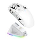 MOUSE ATTACK SHARK X11 | BASE DE CARGA | INALAMBRICO - BLUETOOTH | 22,000 DPI | BLANCO
