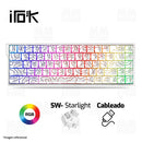 TECLADO MAGNÉTICO 8K IROK MER68 MAX | INGLES | SW-STARLICHT| RGB | CABLEADO | BLANCO