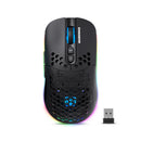 MOUSE MICRONICS WARRIOR GM828-3M | INALAMBRICO | 4,800 DPI | RGB | NEGRO