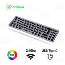 BASE DE TECLADO VSG BELLATRIX | MECANICO | BLANCO