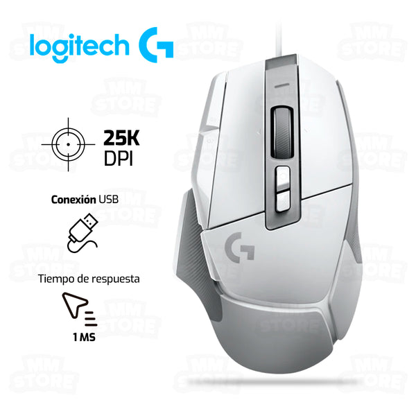 Mouse gamer alámbrico Logitech G502 Hero, conexión usb, 25000 dpi