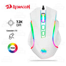MOUSE REDRAGON GRIFFIN M607 | 7,200 DPI | RGB | BLANCO