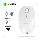 MOUSE HALION SHINE HA-M333W | INALAMBRICO | 1,600 DPI | BLANCO